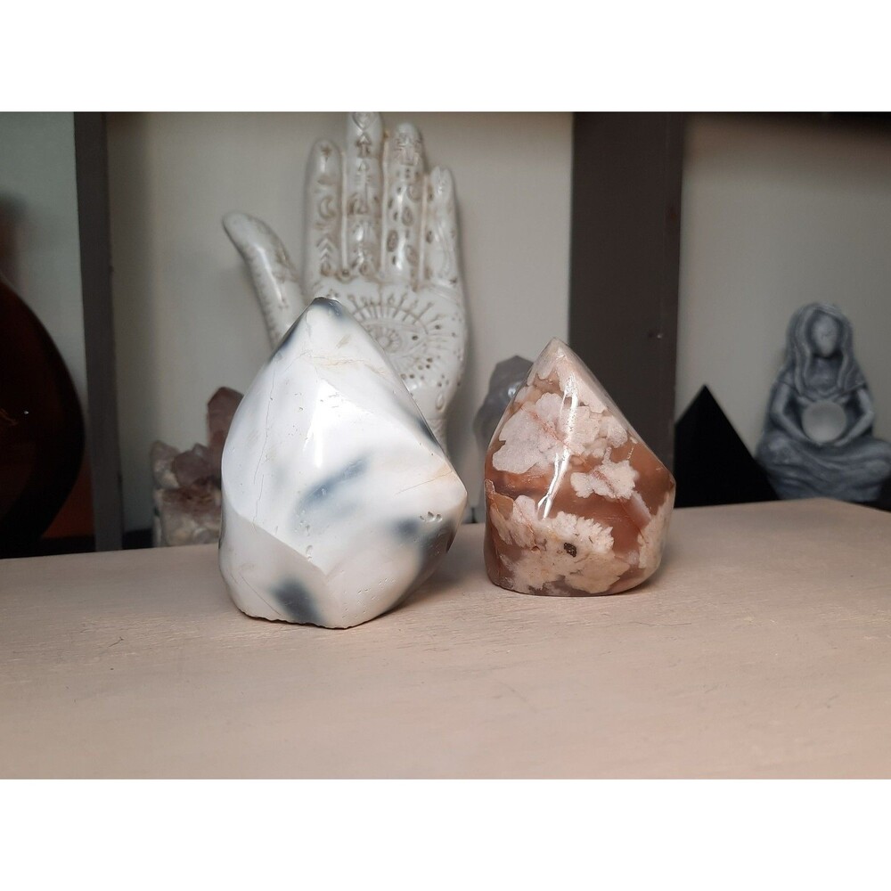 Agate Crystal Flame Free-form Bundle